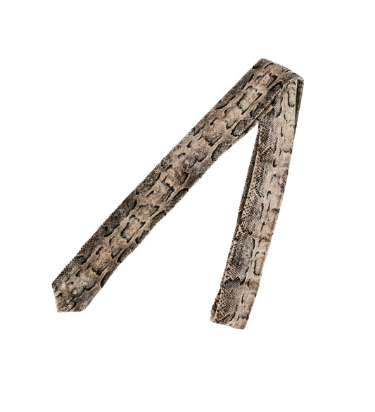 PABLO UNLINED CLASSIC TIE PYTHON PRINT