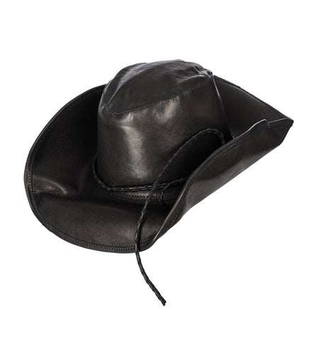 JOLEIK LEATHER HAT BLACK