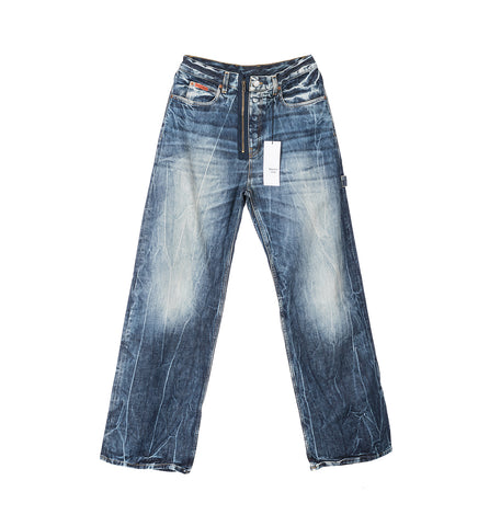 CASUAL JEAN BLUE BLEACHED WASH