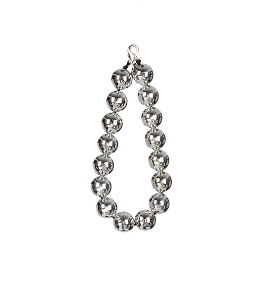 SHORT PEARL NECKLACE SILVER
