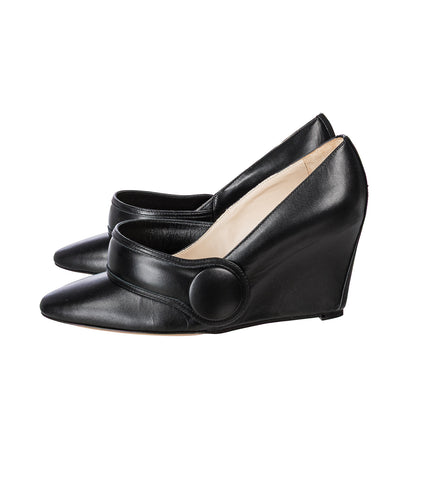 PUMP LEATHER BLACK