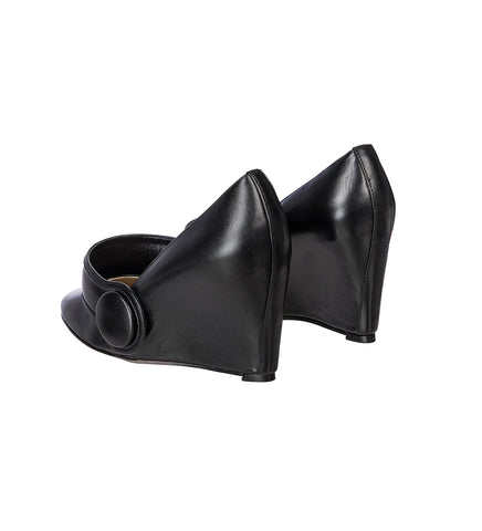 PUMP LEATHER BLACK