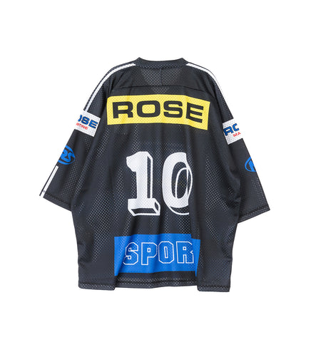 OVERSIZED FOOTBALL TOP BLACK