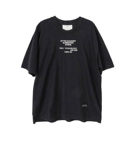 SFTM/ACADEMY VINTAGE TEE BLACK