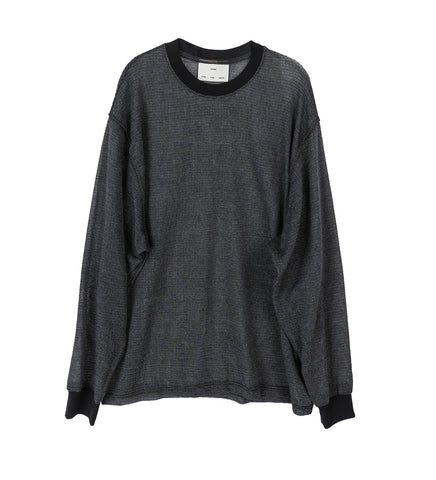 OVERSIZED CREW NECK PULLOVER CHARCOAL