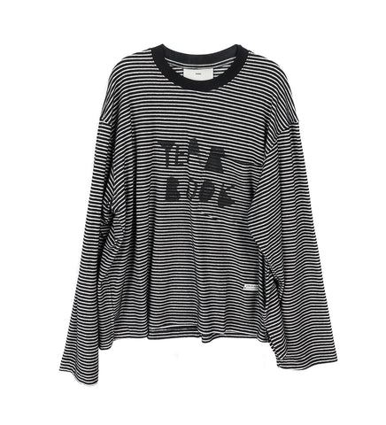 YEARBOOK CREW NECK PULLOVER BLACK