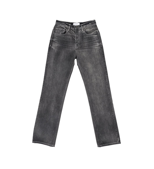 STRAIGHT LEG JEANS BLEACH GREY