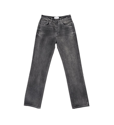 STRAIGHT LEG JEANS BLEACH GREY