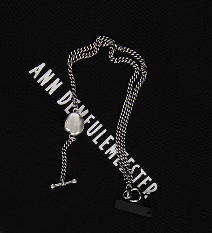 EVE ORGANIC SPHERE NECKLACE ANTIQUE SILVER