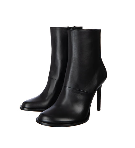 MELY HIGH HEELED ANKLE BOOTS BLACK