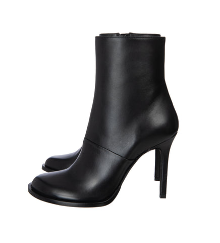 MELY HIGH HEELED ANKLE BOOTS BLACK