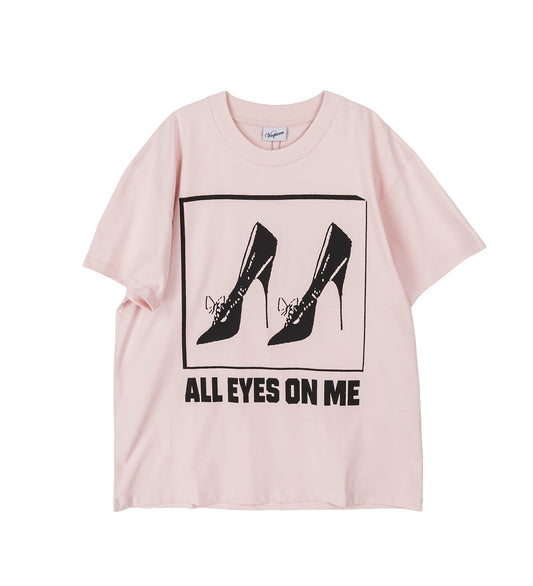 ALL EYES ON ME OVERSIZED T SHIRT PINK