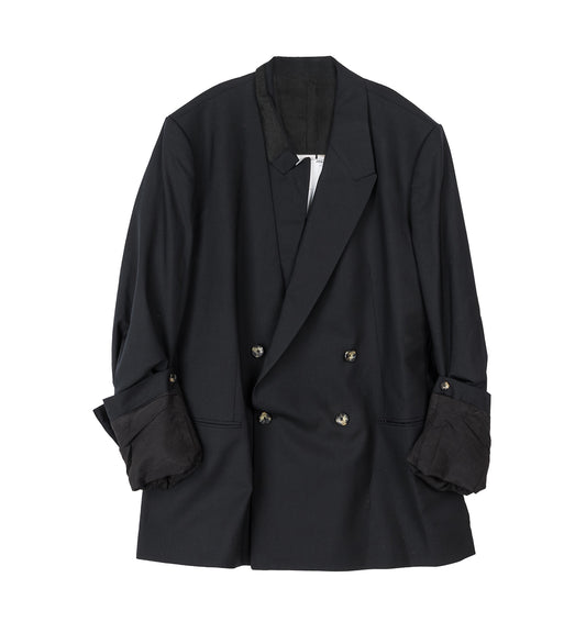 SOFT SHOULDER LARGE DB JACKET BLACK