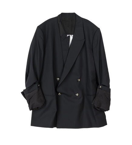 SOFT SHOULDER LARGE DB JACKET BLACK