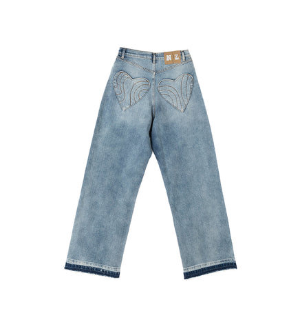 DROP WAIST JEANS LIGHT WASH
