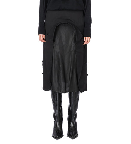 INSIDE OUT BLAZER SKIRT BLACK