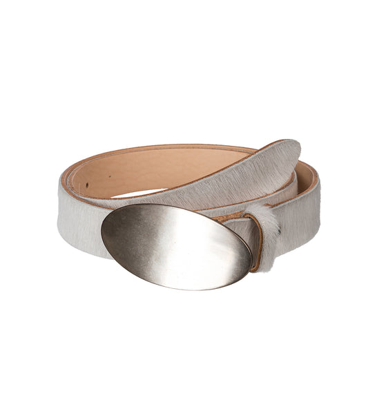 SOUVENIR BELTS WHITE HAIRY