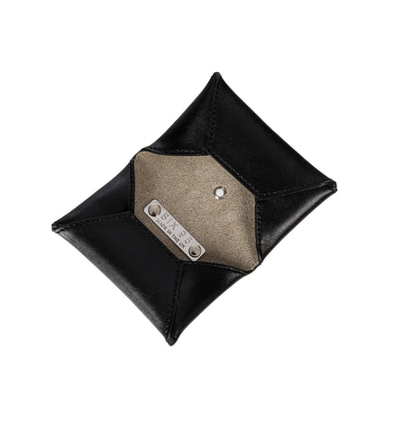 SCATTERED STUDS ENVELOPE WALLET BLACK
