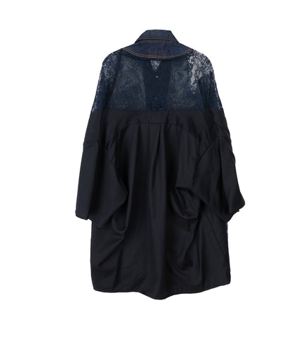 JACKET INSERT DENIM, DKBLUE MESH, WOOL #2