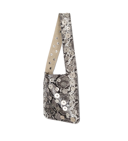 STUDS PUB BAG GREY SNAKE