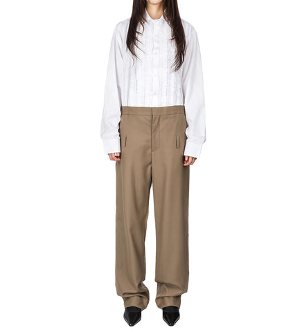 INSIDE OUT WAIST TROUSERS BROWN MEDIUM #1