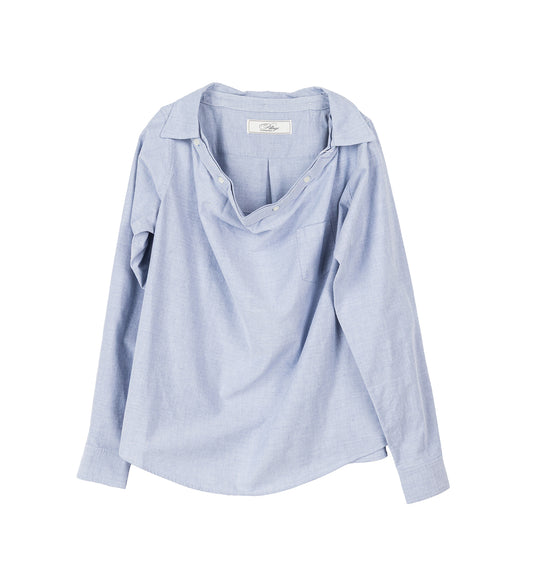 WIDE NECK SHIRT IT BLUE