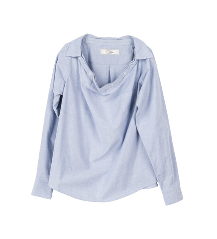 WIDE NECK SHIRT IT BLUE