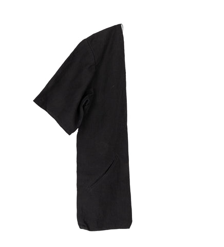SIDESHIRTPOCKET BLACK LINEN