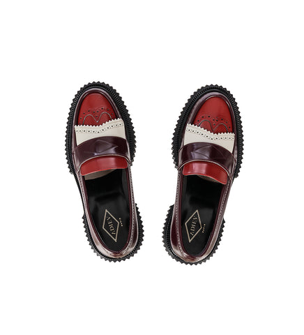 TYPE 203 BORDEAUX RED OFF WHITE
