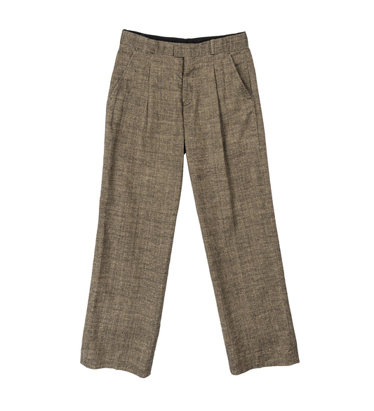 SLACK TROUSER DEEP HUSK SOFT GRAIN WEAVE