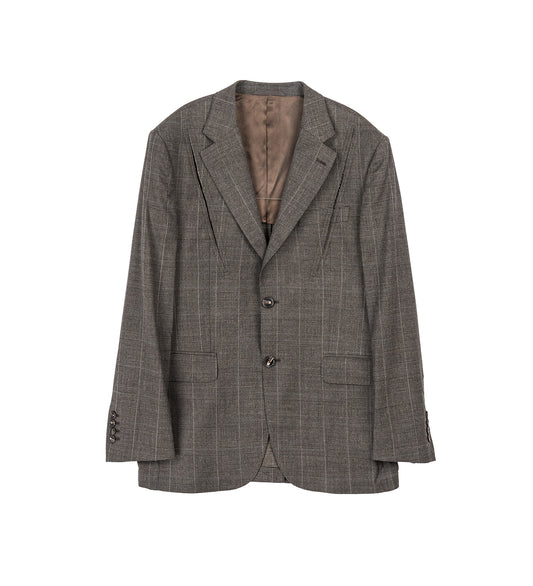STRUCTURED SLASH JACKET W/ DAISY PEAT