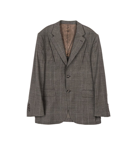 STRUCTURED SLASH JACKET W/ DAISY PEAT
