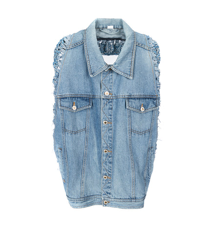 JEANSBACKCIRCLEVEST VINTAGE LIGHTBLUE #1