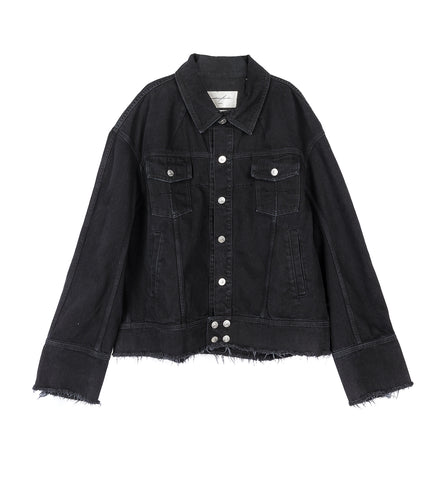 PIERRE M. DENIM JACKET SCLERA BLACAK