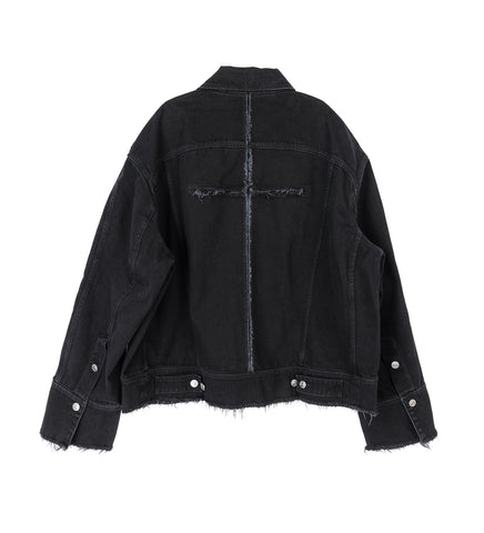PIERRE M. DENIM JACKET SCLERA BLACAK