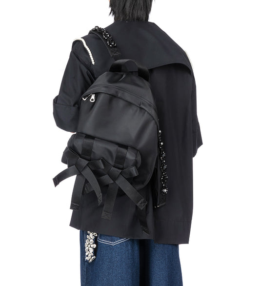 BOW FRONT BACKPACK BLACK/JET