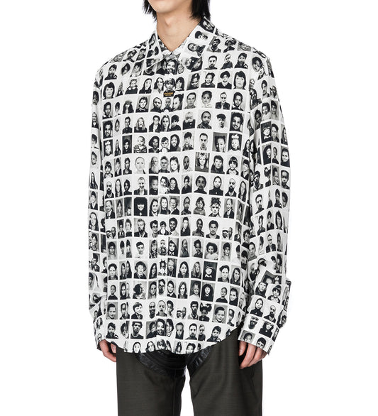 CLASSIC SHIRT FACES WHITE/BLACK