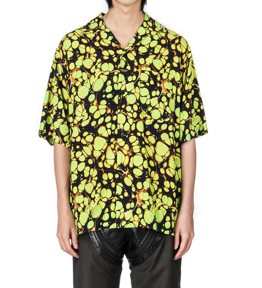 HAWAIIAN SHIRT GREEN MARBLE