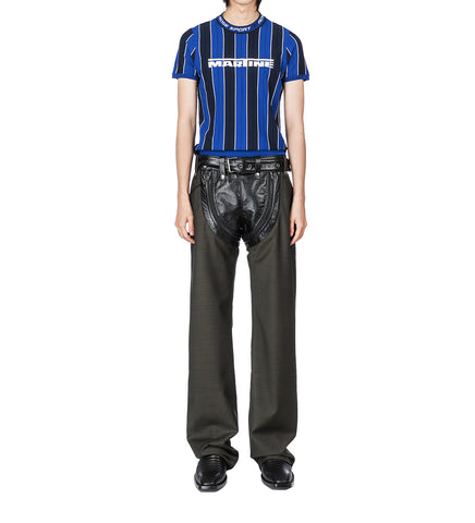 ZIP CHAP TAILORED TROUSER GREEN