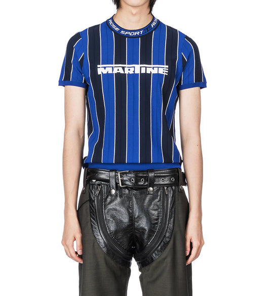 LOGO TIGHT T-SHIRT BLUE