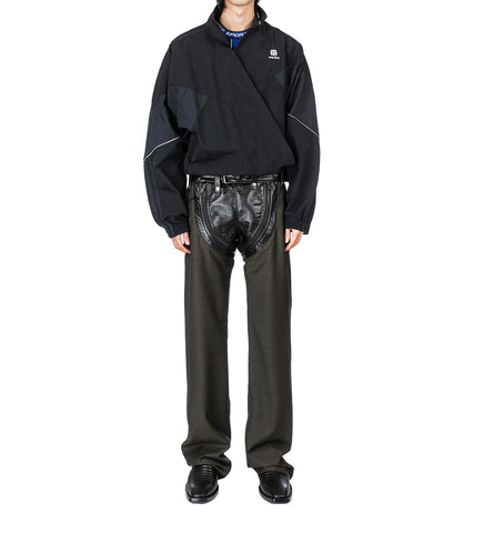 ZIP CHAP TAILORED TROUSER GREEN