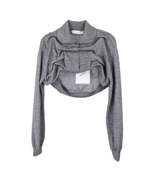 LIFTED CARDIGAN GREY