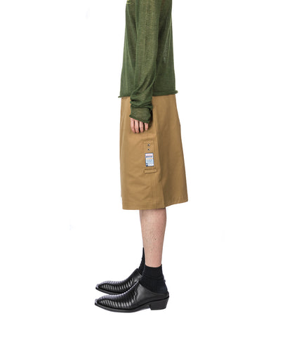 FINE INTARSIA JUMPER GREEN KHAKI