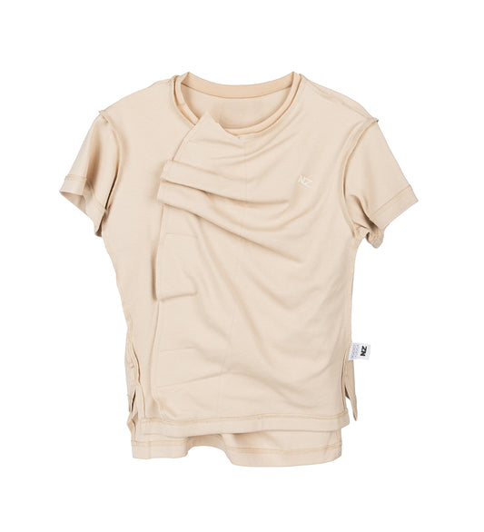 DOUBLE T-SHIRT BEIGE