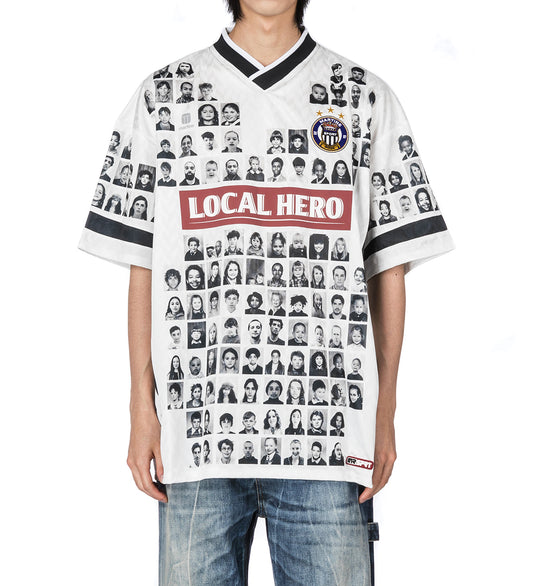 WHITE FACES FOOTBALL TOP