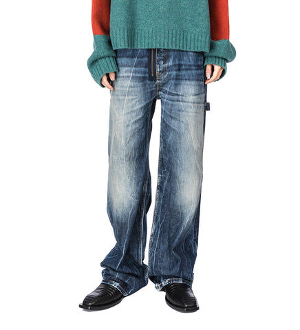 CASUAL JEAN BLUE BLEACHED WASH