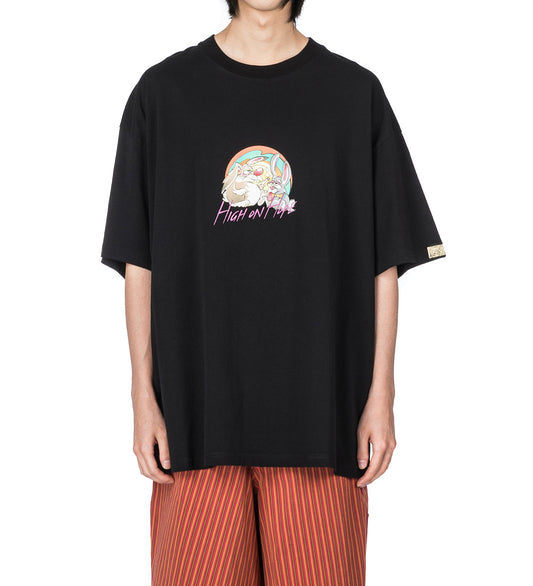 OVERSIZED T-SHIRT BLACK HIGH ON HOPE