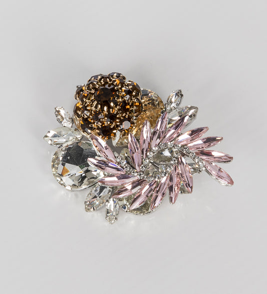 CLUSTER BROOCH CRYSTAL