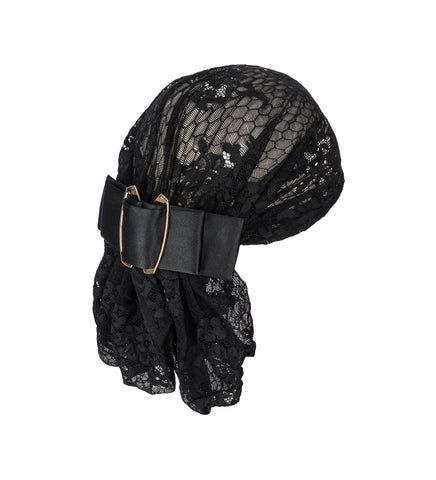 LACE CHANTAL HAT BLACK