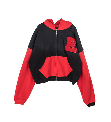 VARSITY HOODIE BLACK/RED